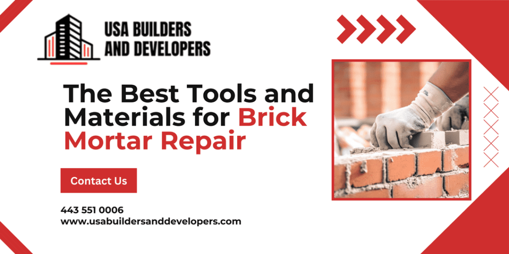 tools and materials for brick mortar repair